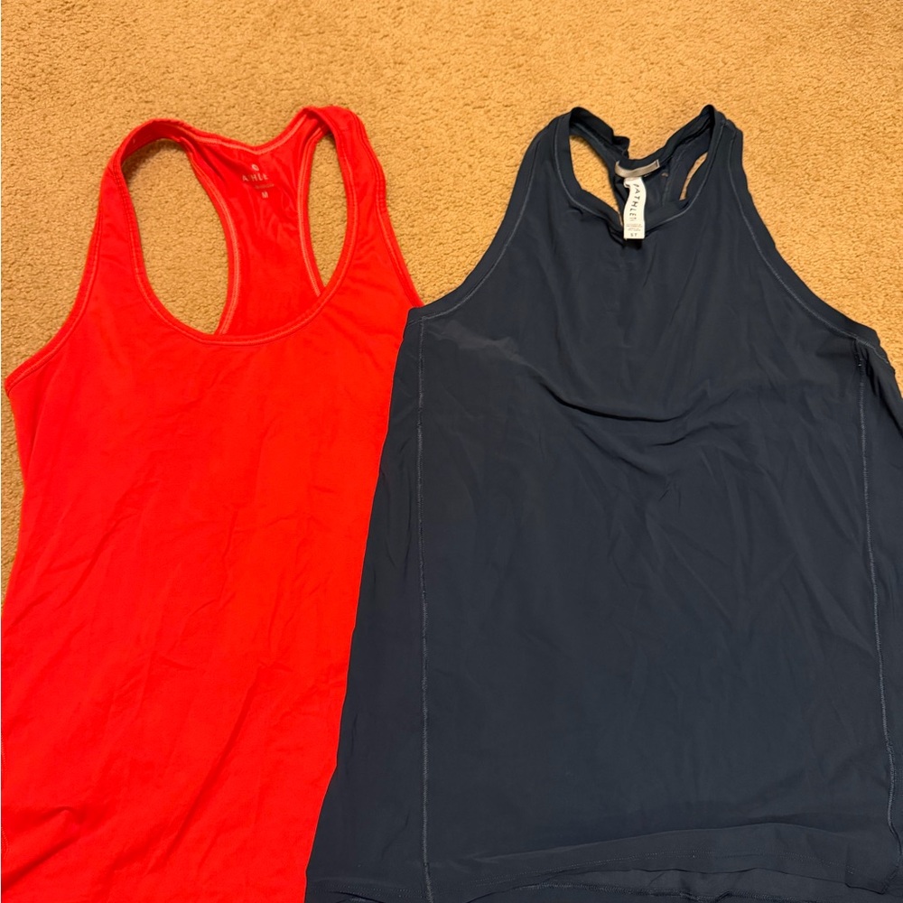 Red Racerback Tank + Navy Sleeveless Top (2-Pack) athleta